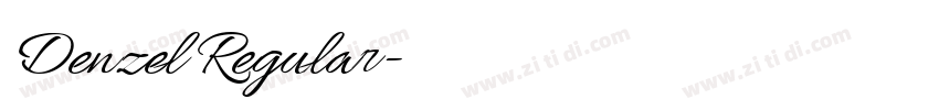 Denzel Regular字体转换 Denzel Regular字体转换